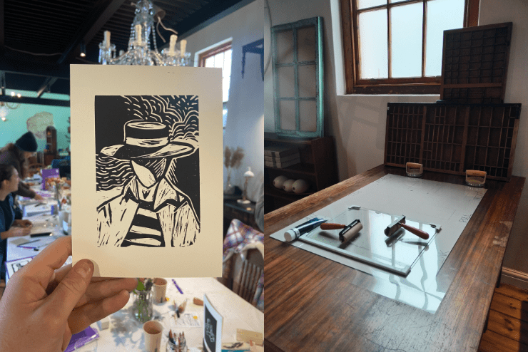 Lino printing
