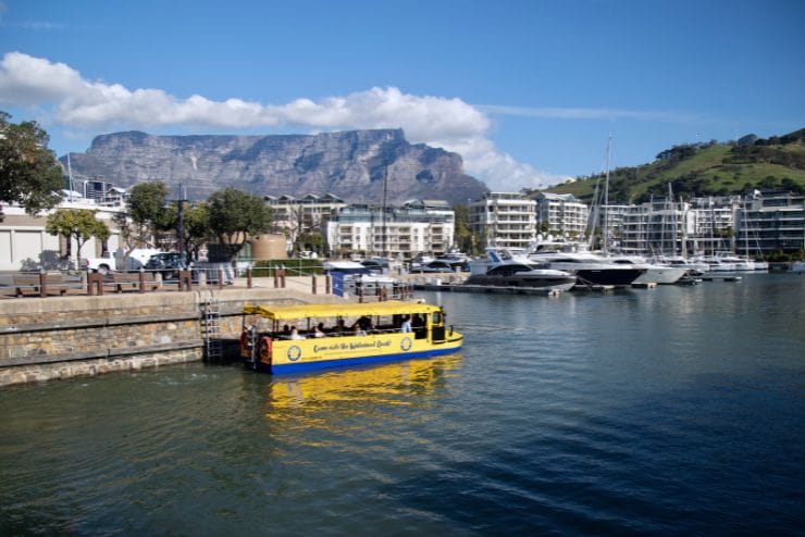 The Waterfront Duck Co bus and boat tours in Cape Town